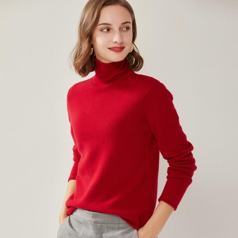 Turtleneck Cashmere Women Sweater