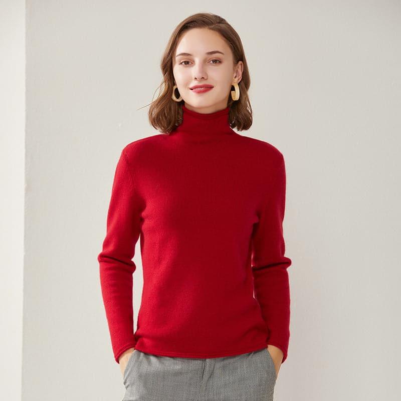 Turtleneck Cashmere Women Sweater