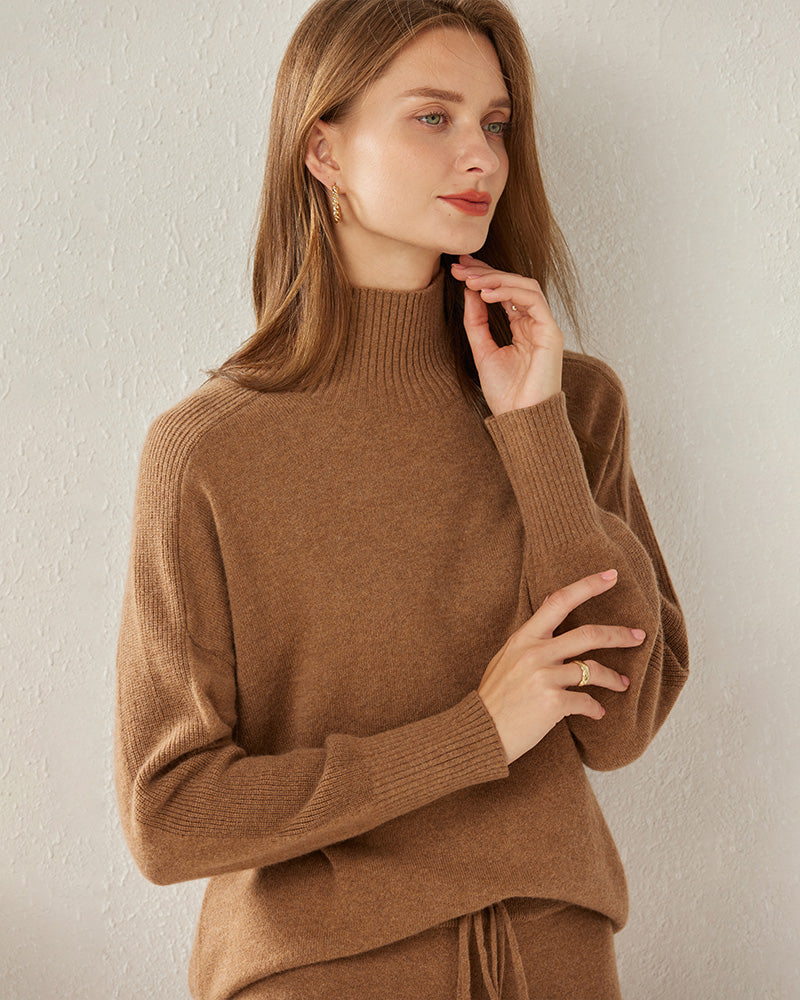 Turtleneck Oversized Cashmere Sweater