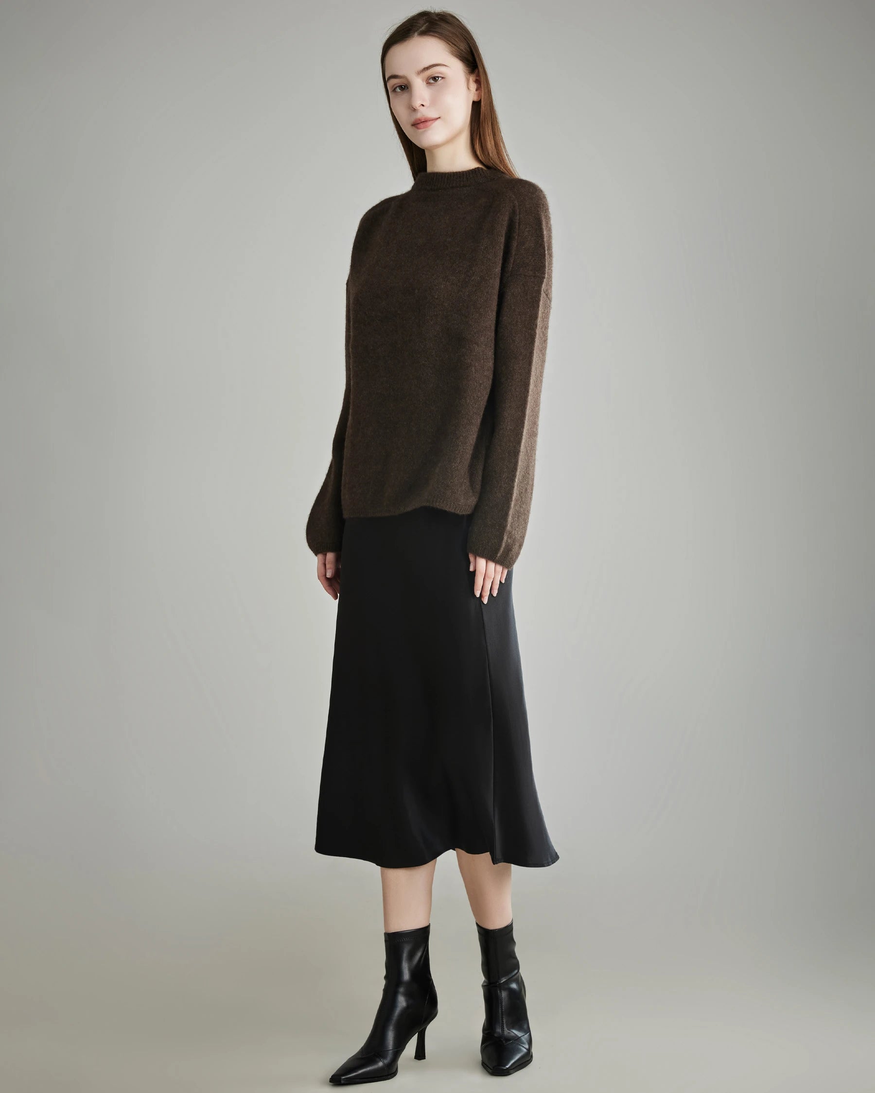 Oversize Crew Neck Cashmere Sweater