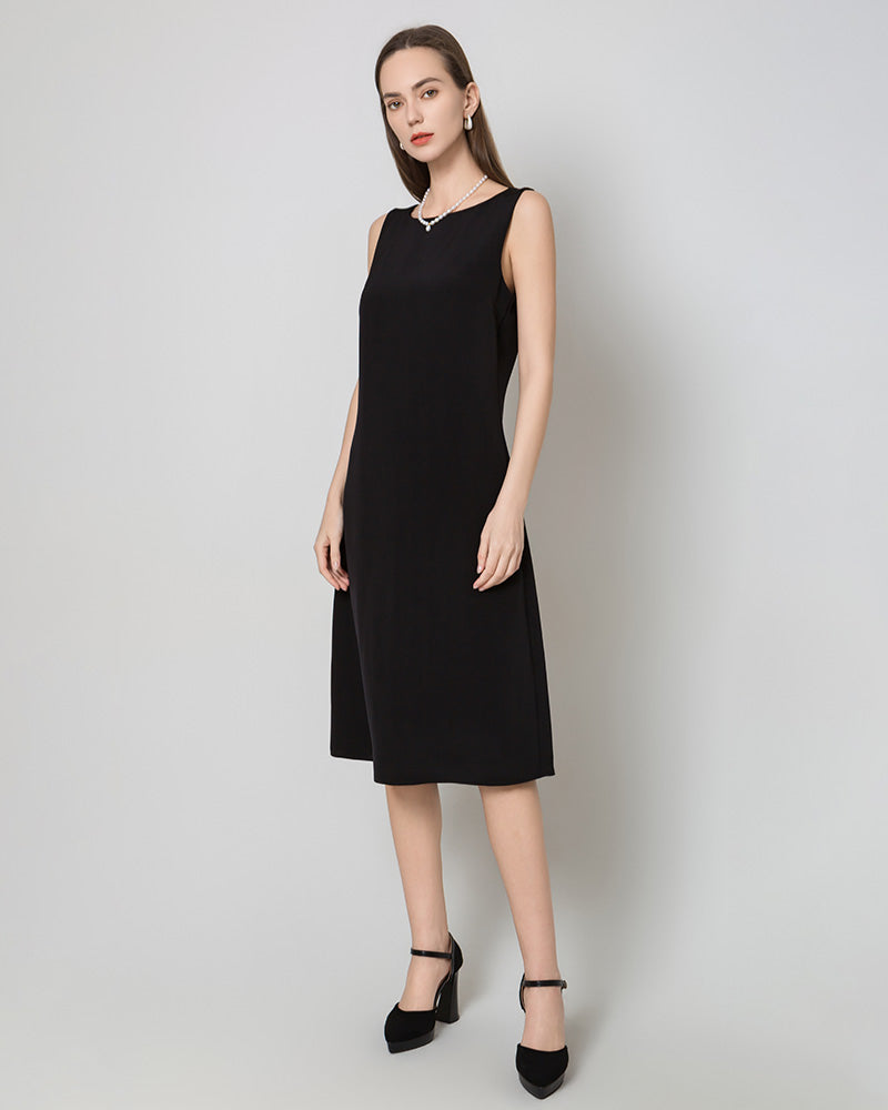 40 Momme Silk Midi Dress