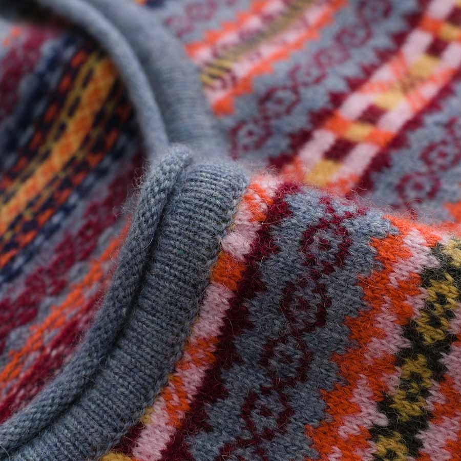 Striped Round Collar Cashmere Sweater