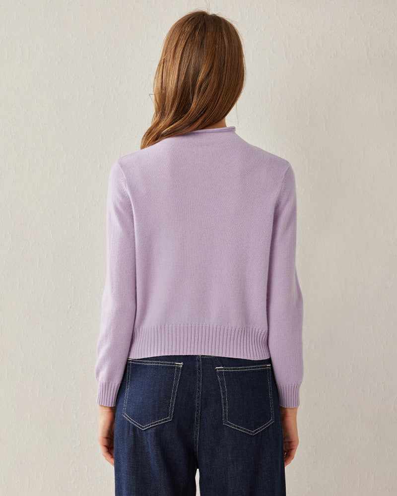 Women's Cashmere Mock Neck Sweater
