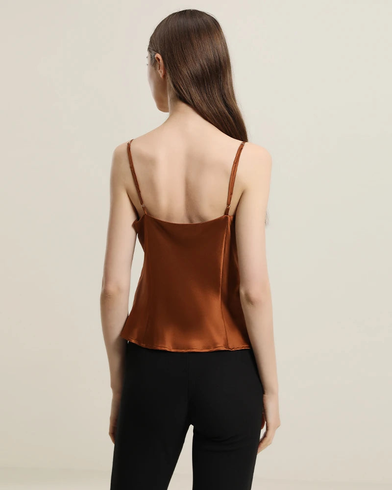 Cowl Neck Silk Camisole