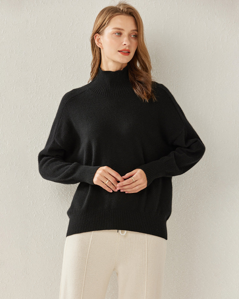 Turtleneck Oversized Cashmere Sweater